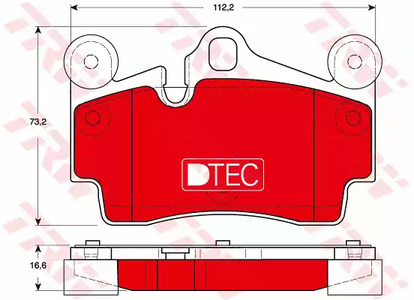 GDB1653DTE TRW Тормозные колодки