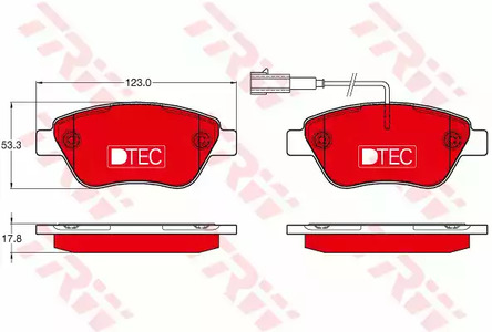 Тормозные колодки TRW GDB1654DTE