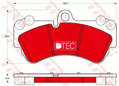 GDB1720DTE TRW Колодки тормозные дисковые