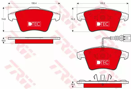 GDB1721DTE TRW Колодки тормозные дисковые