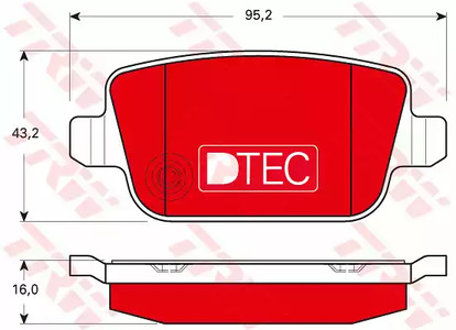 Тормозные колодки TRW GDB1732DTE