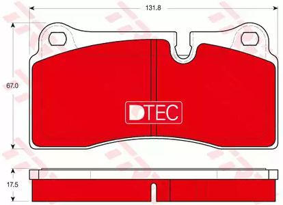 Комплект тормозных колодок дисковый тормоз dtec cotec