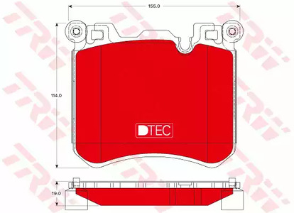 GDB1826DTE TRW Тормозные колодки