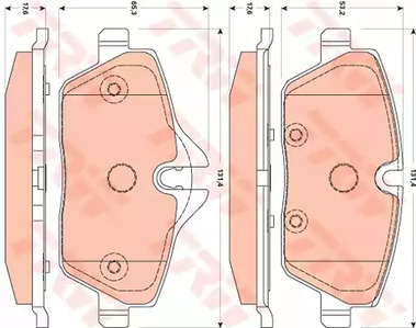 Комплект тормозных колодок дисковый тормоз cotec