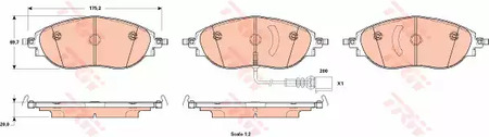 GDB1918 TRW Тормозные колодки