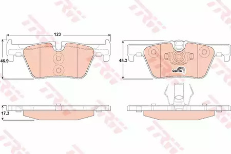 GDB1919 TRW Тормозные колодки