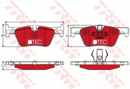 GDB1919DTE TRW Тормозные колодки