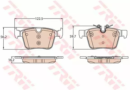 Тормозные колодки TRW GDB2110