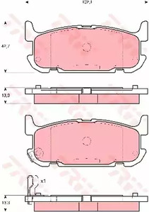 Колодки тормозные дисковые TRW GDB3318