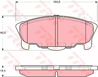 Колодки тормозные дисковые TRW GDB3320