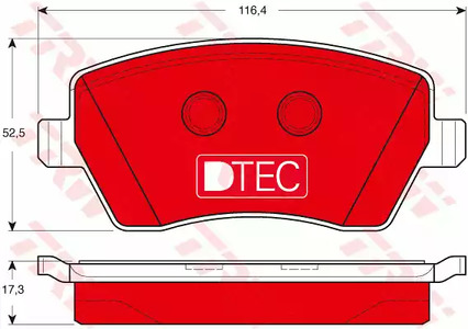 GDB3332DTE TRW Тормозные колодки