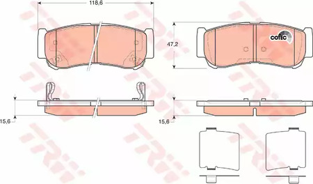 Тормозные колодки TRW GDB3419