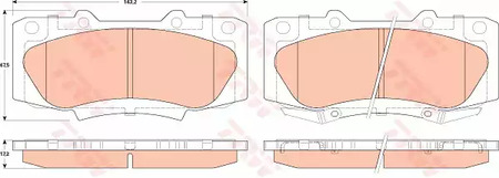 GDB3528 TRW Колодки тормозные дисковые