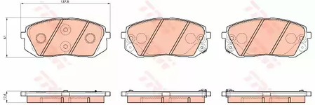 GDB3530 TRW Тормозные колодки