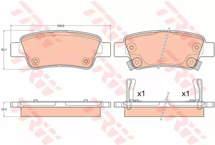 GDB3576 TRW Колодки тормозные дисковые