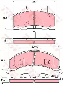 Тормозные колодки TRW GDB4005