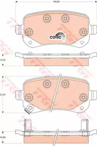 GDB4176 TRW Тормозные колодки