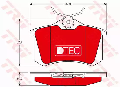 GDB823DTE TRW Тормозные колодки