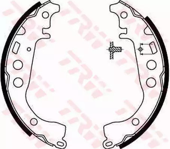 GS8673 TRW Колодки тормозные барабанные