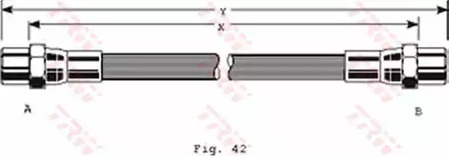Шланг тормозной TRW PHA262