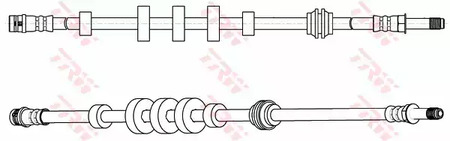 Фото 1 PHB617 TRW Шланг тормозной