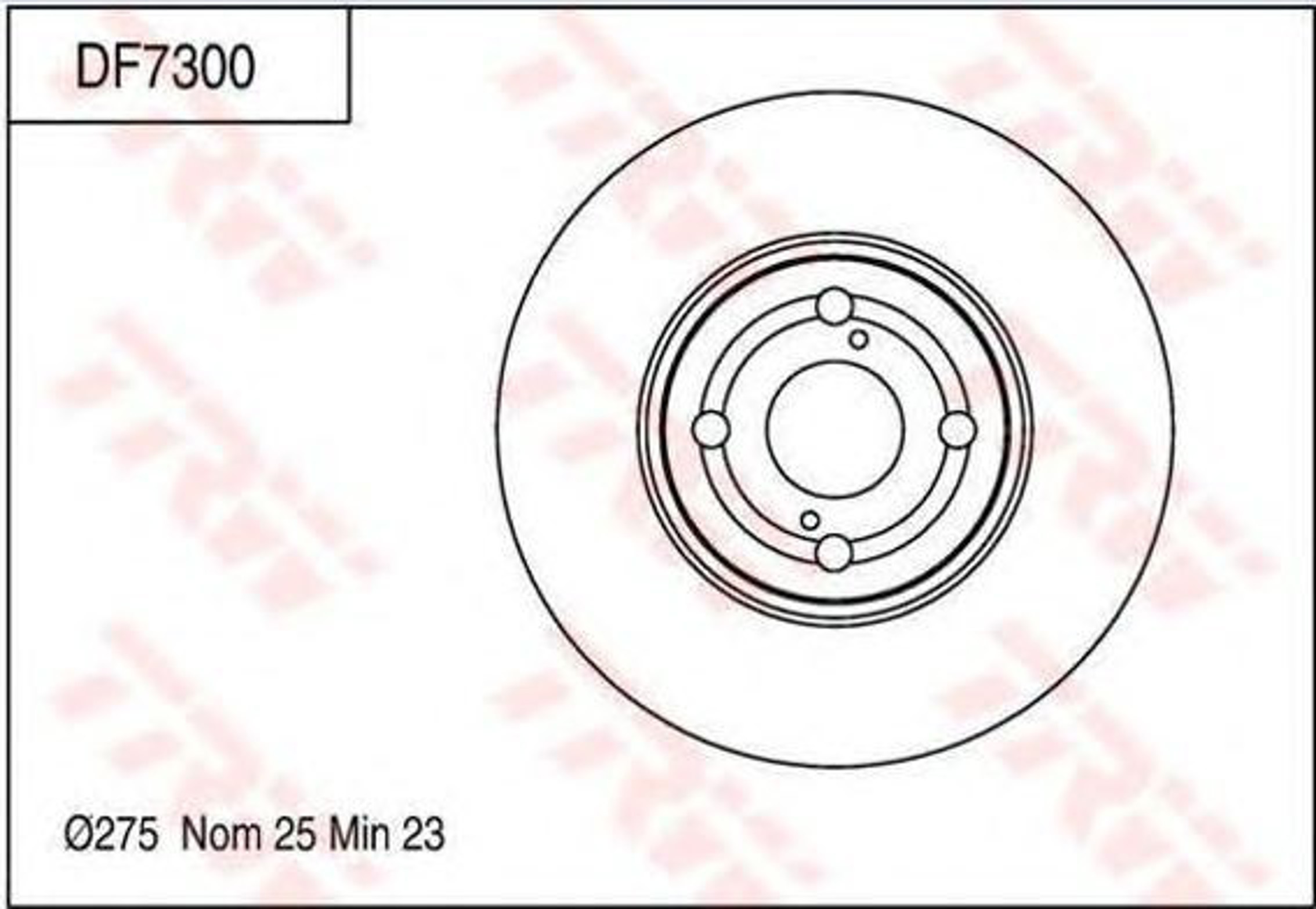 Диск тормозной TRW DF7300