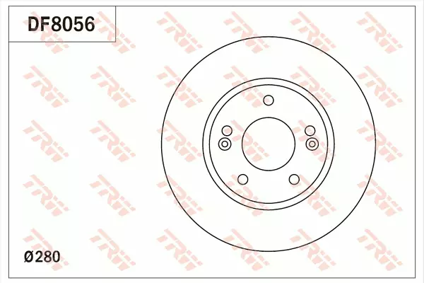 Тормозные диски TRW DF8056