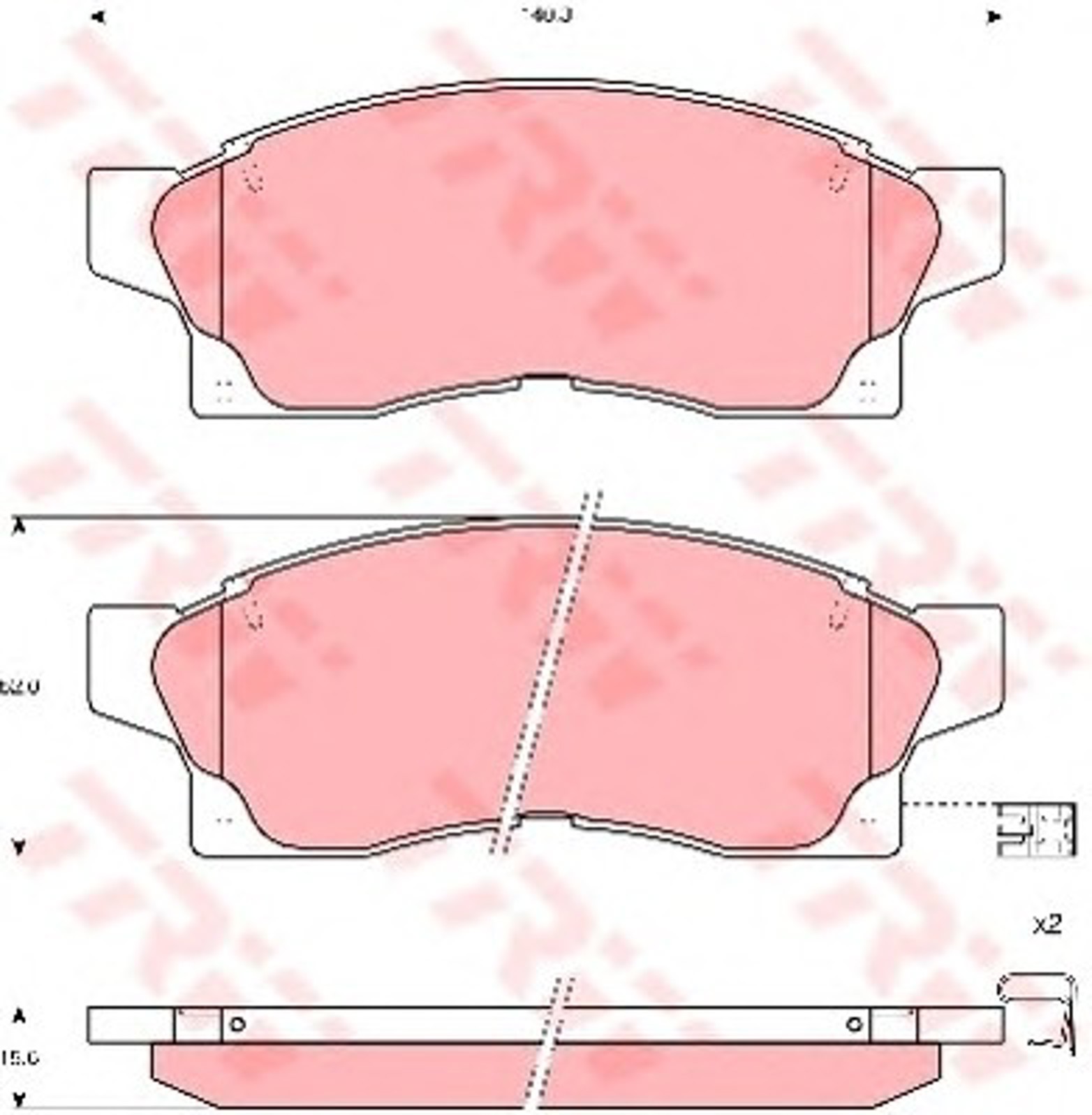 GDB1062 TRW Колодки тормозные дисковые