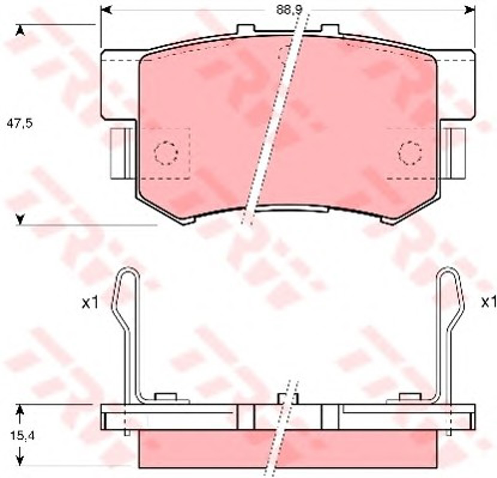 GDB1063 TRW Колодки тормозные дисковые