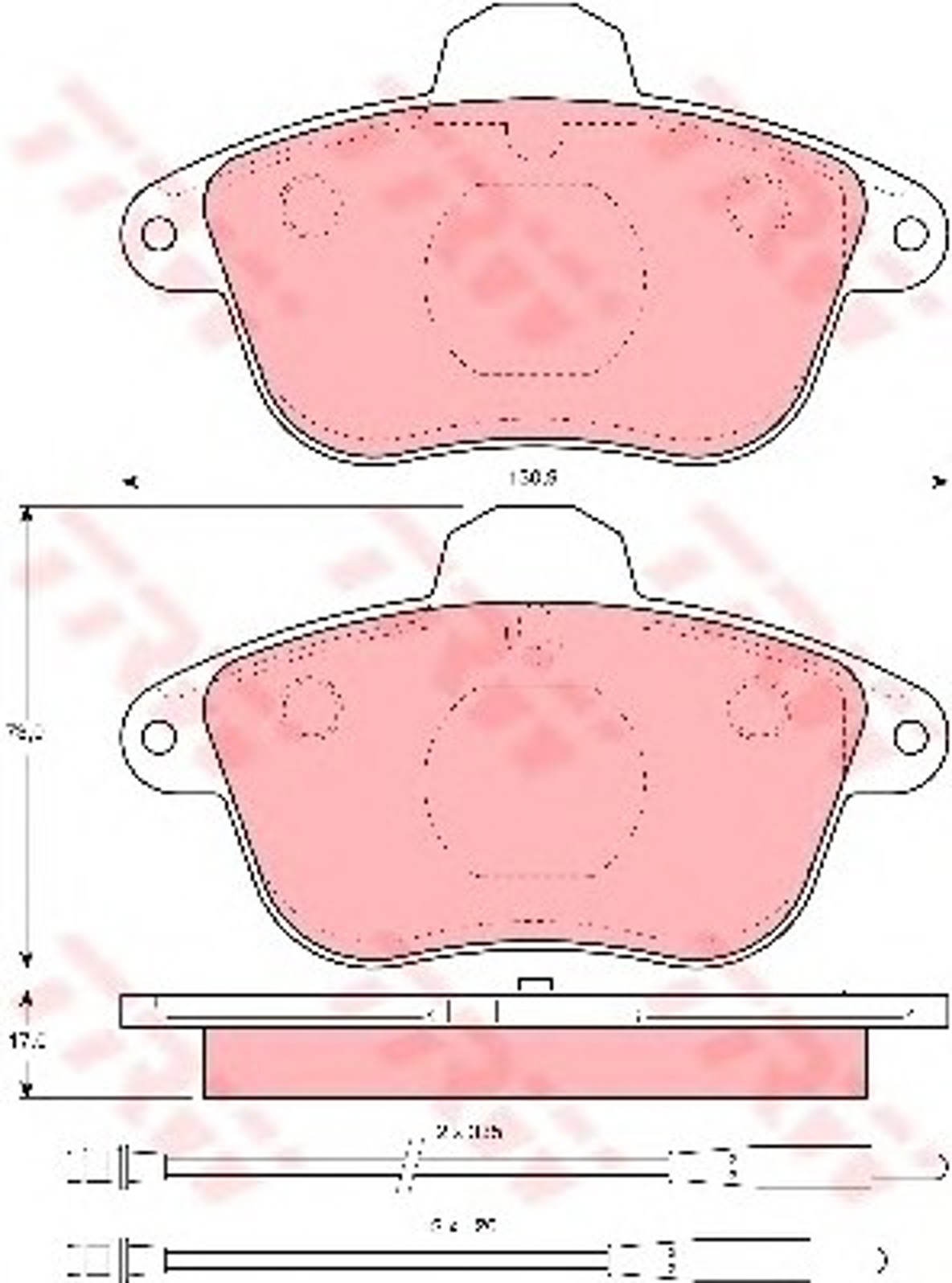 GDB1085 TRW Колодки тормозные дисковые