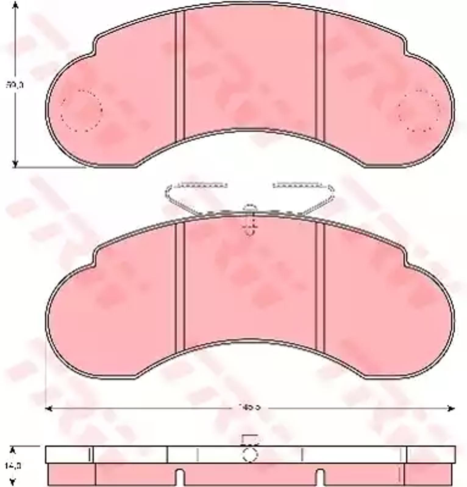 GDB1114 TRW Колодки тормозные дисковые