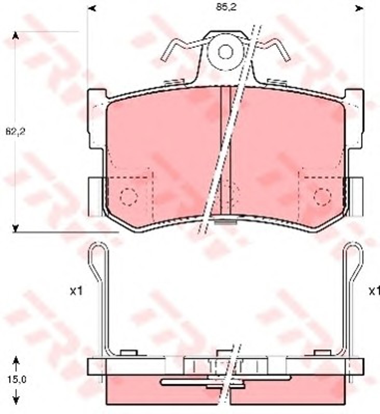 GDB1169 TRW Колодки тормозные дисковые