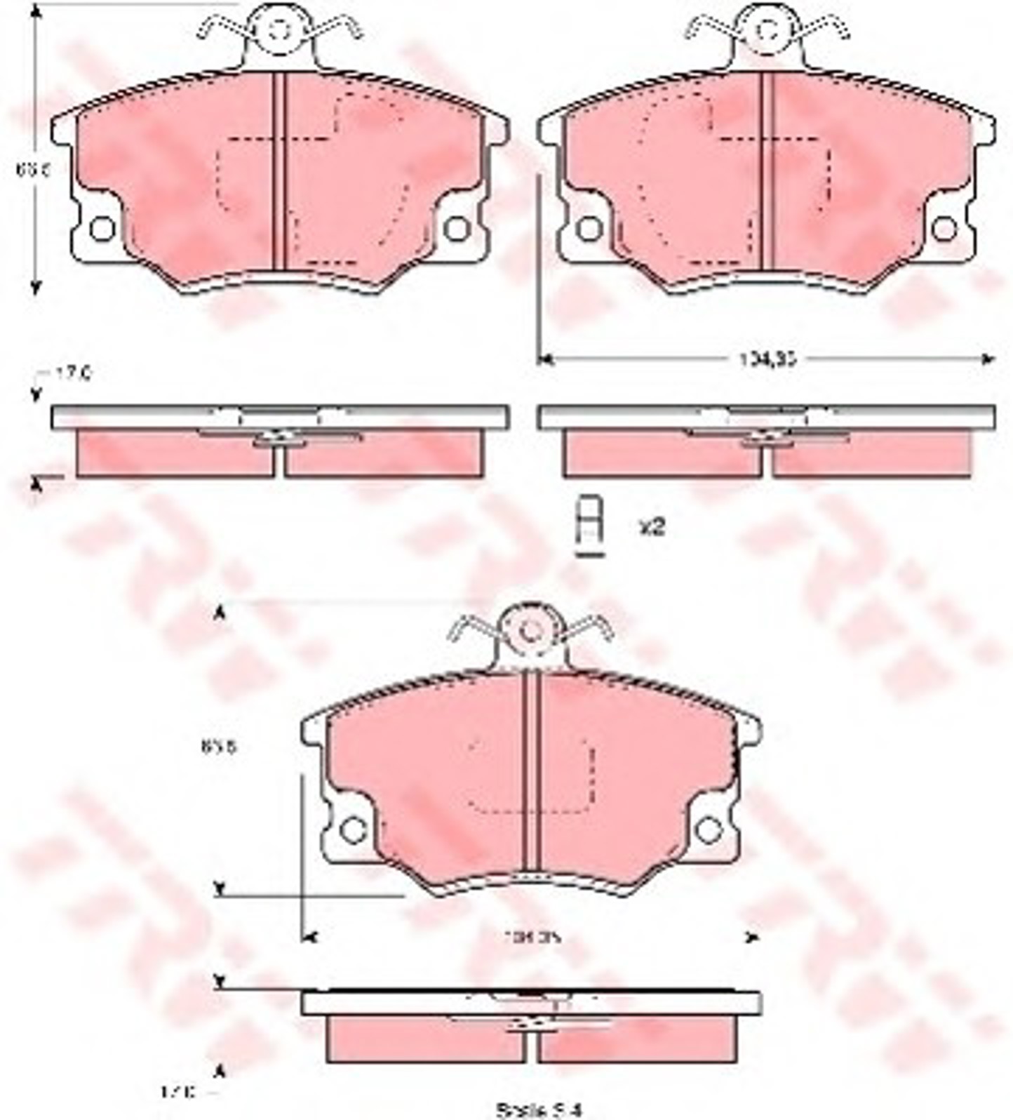 Колодки тормозные дисковые TRW GDB1223