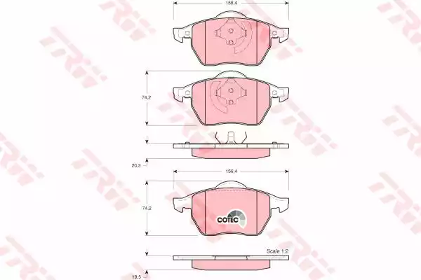 Тормозные колодки TRW GDB1275