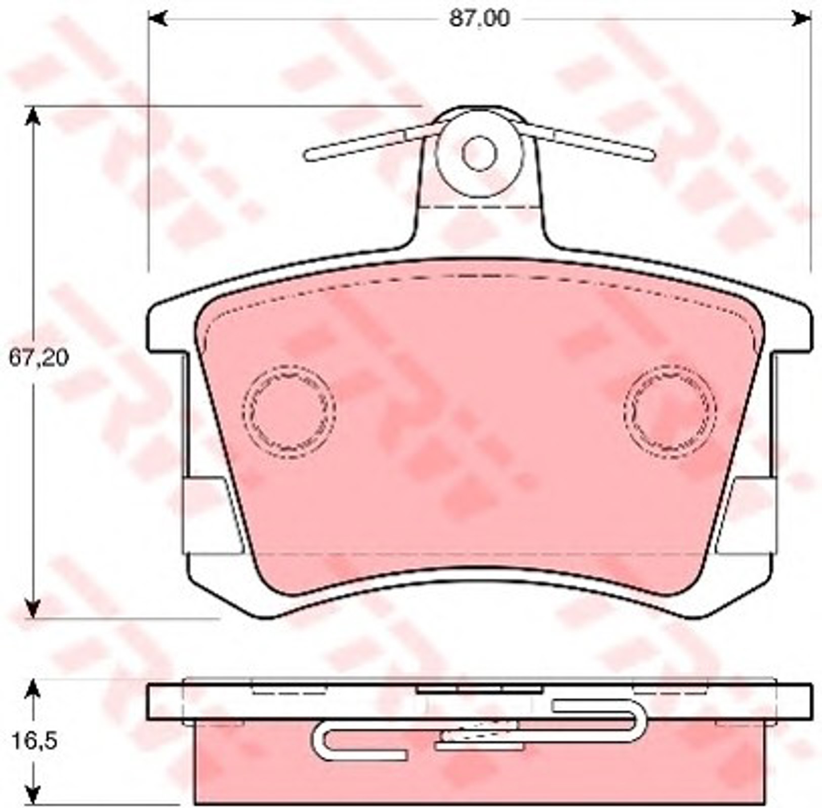 Колодки тормозные дисковые TRW GDB1310