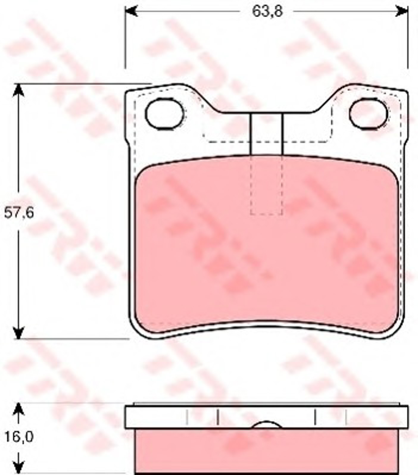 GDB1432 TRW Колодки тормозные дисковые