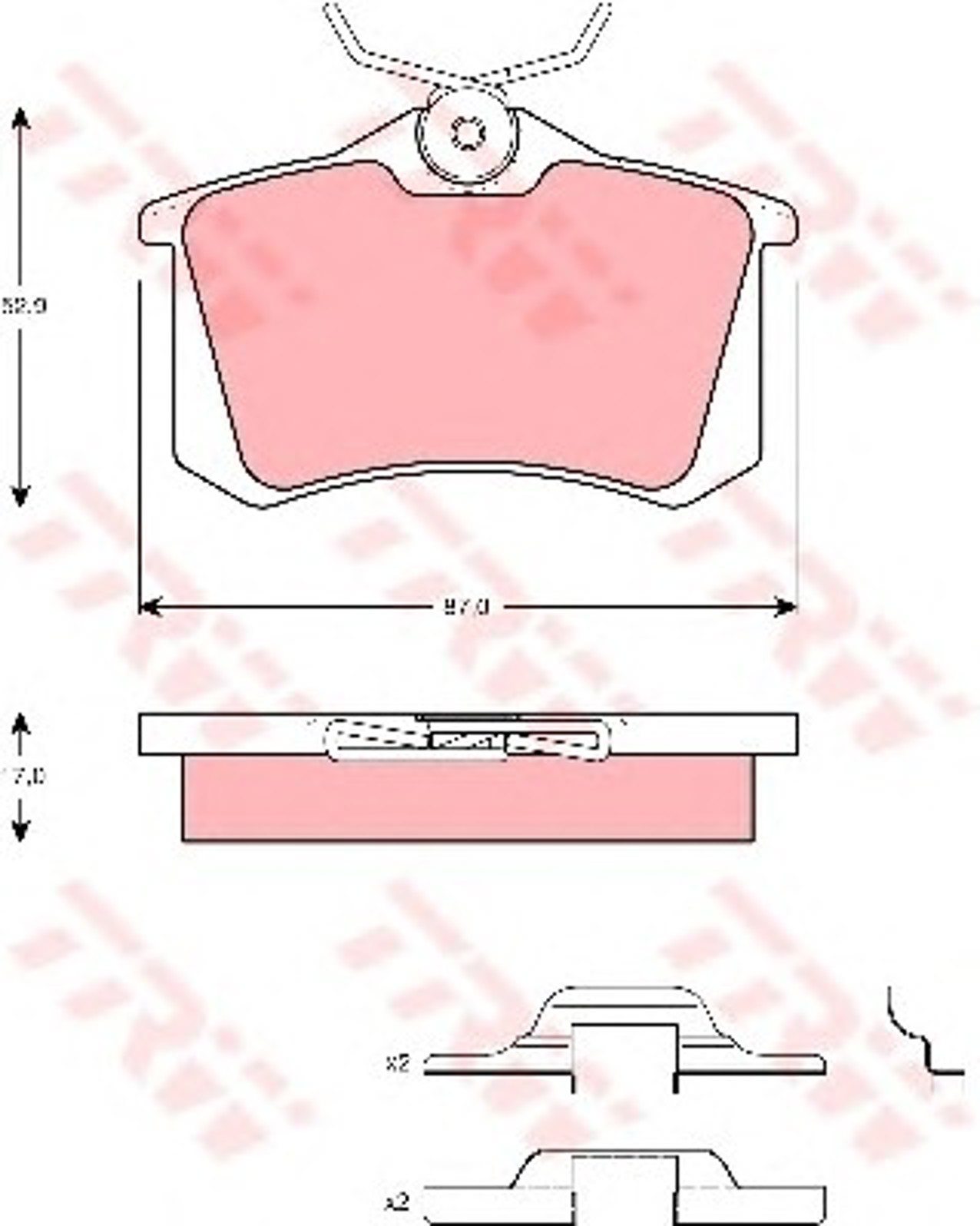 GDB1458 TRW Колодки тормозные дисковые