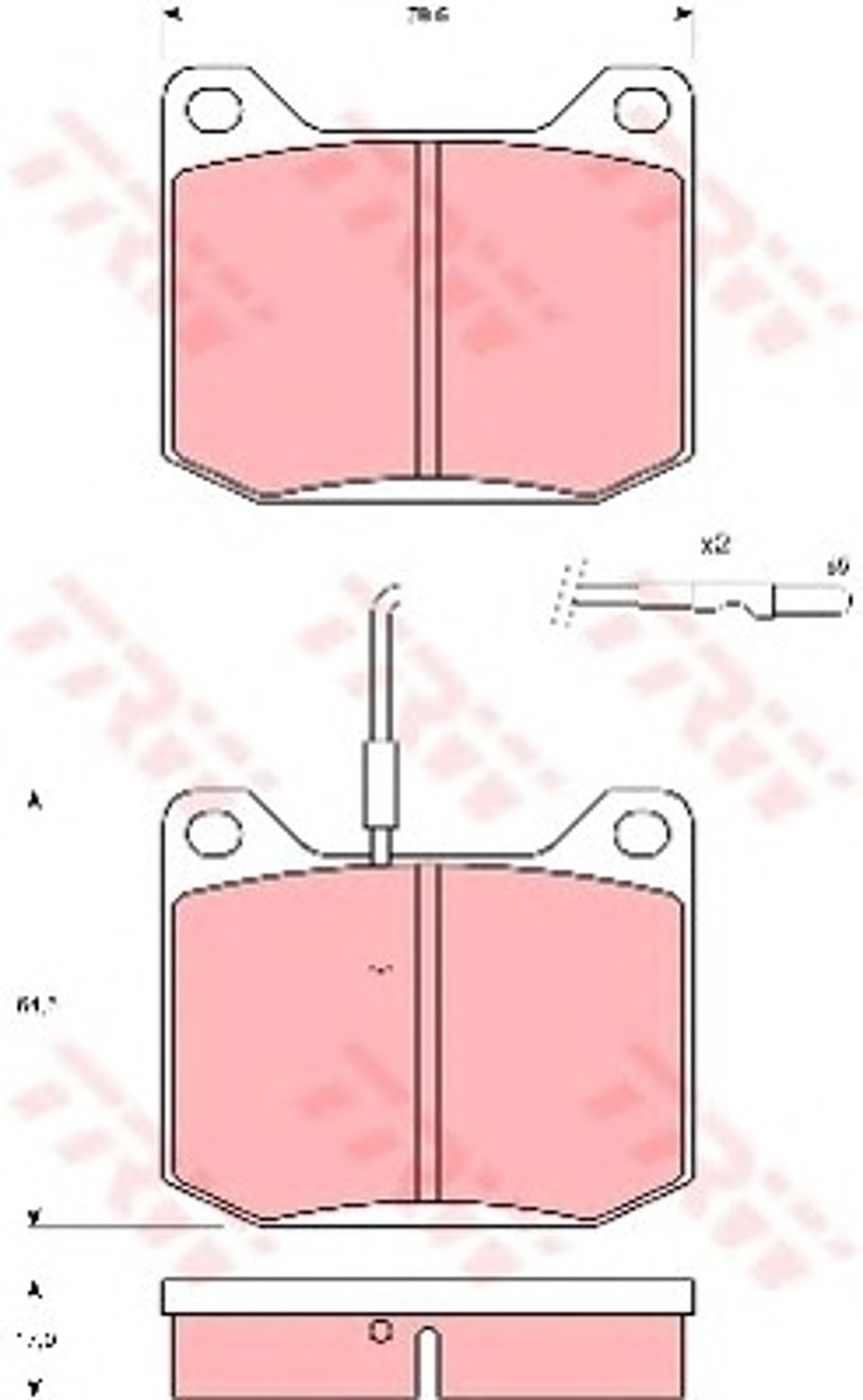 Колодки тормозные дисковые TRW GDB151