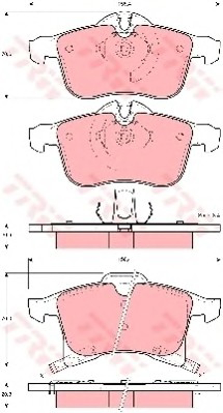 Колодки тормозные дисковые TRW GDB1562