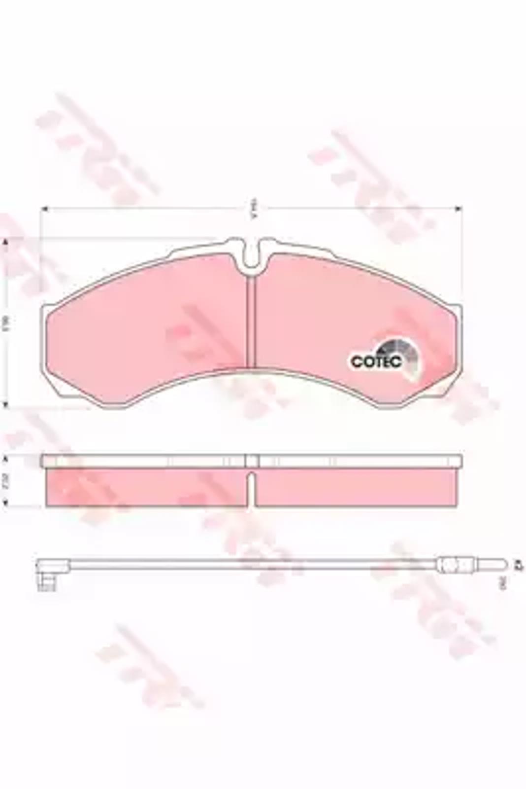 Колодки тормозные дисковые TRW GDB1609