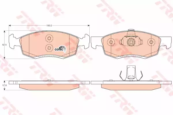 Тормозные колодки TRW GDB1749