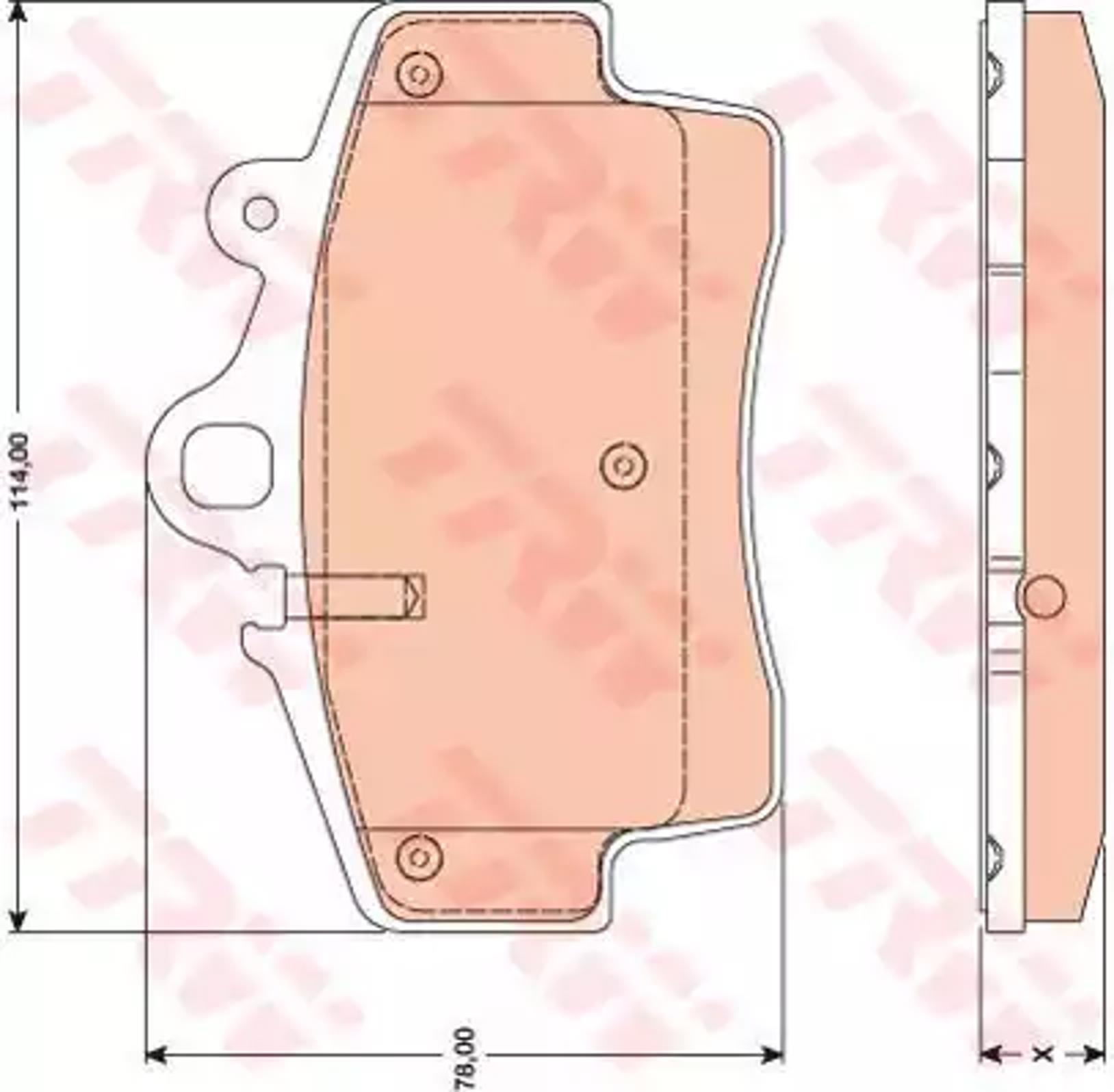 Колодки тормозные дисковые TRW GDB1756