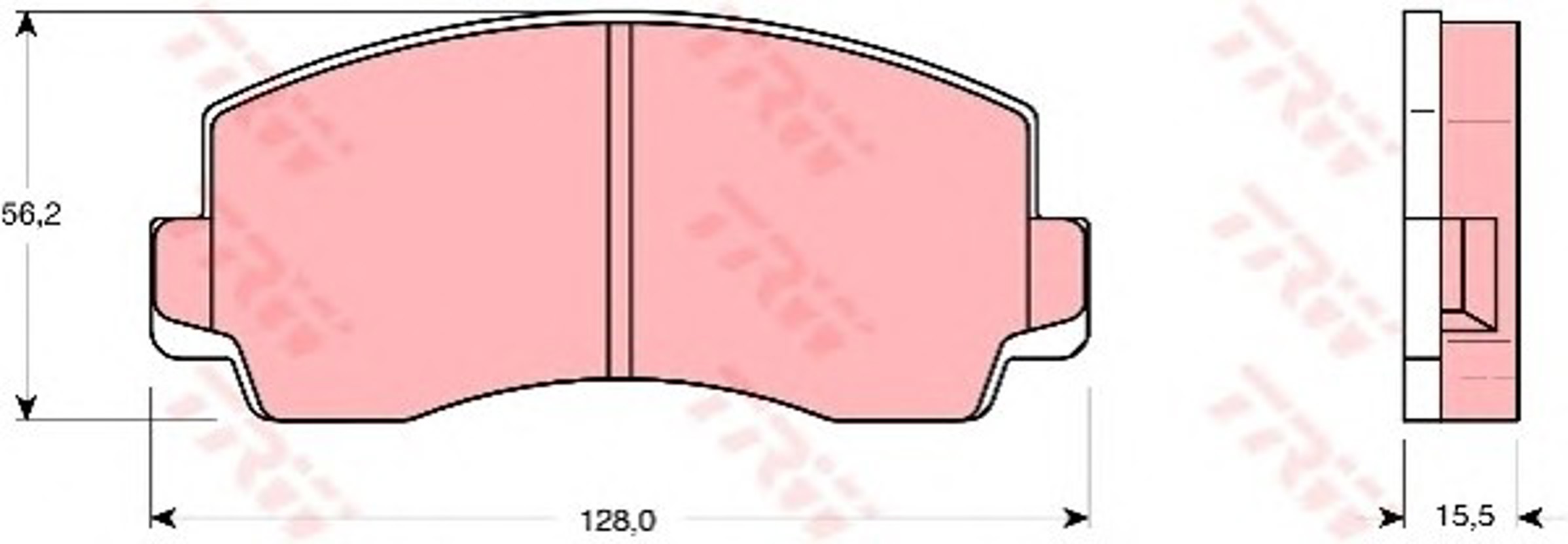 Колодки тормозные дисковые TRW GDB180