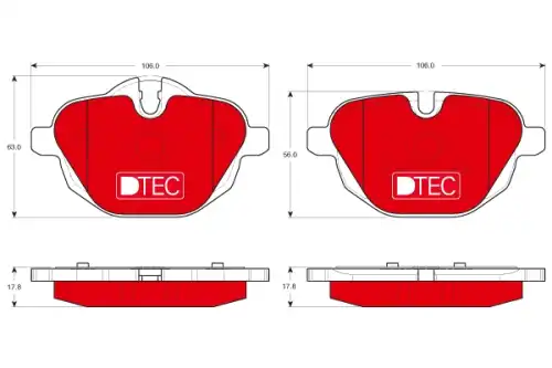 Тормозные колодки TRW GDB1840DTE