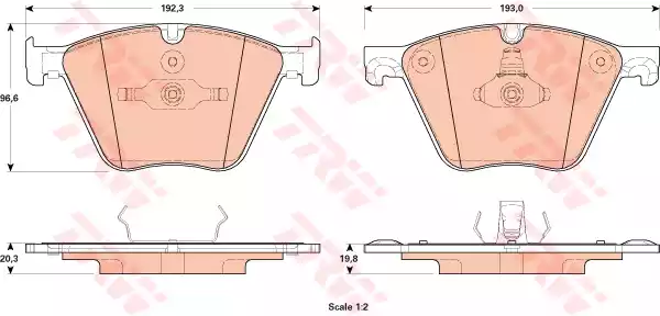 Тормозные колодки TRW GDB1915