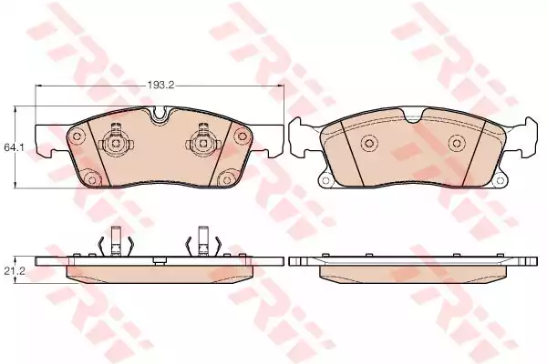 GDB1946 TRW Тормозные колодки