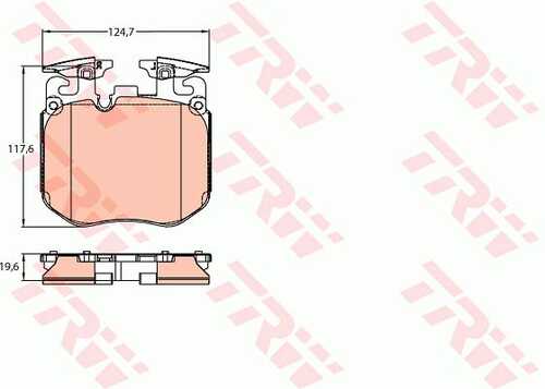 GDB2147 TRW Колодки тормозные дисковые передние