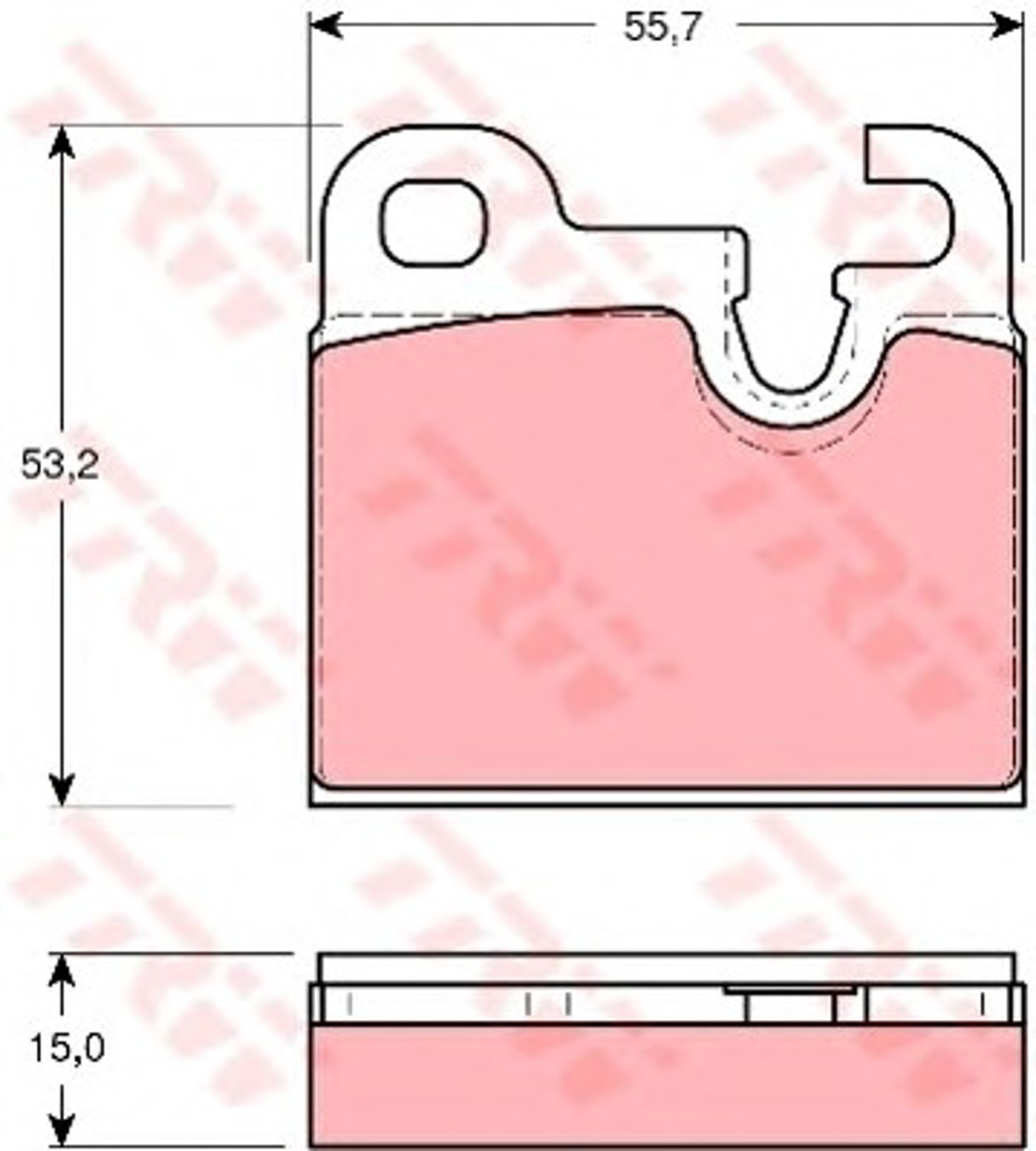 Колодки тормозные дисковые TRW GDB259