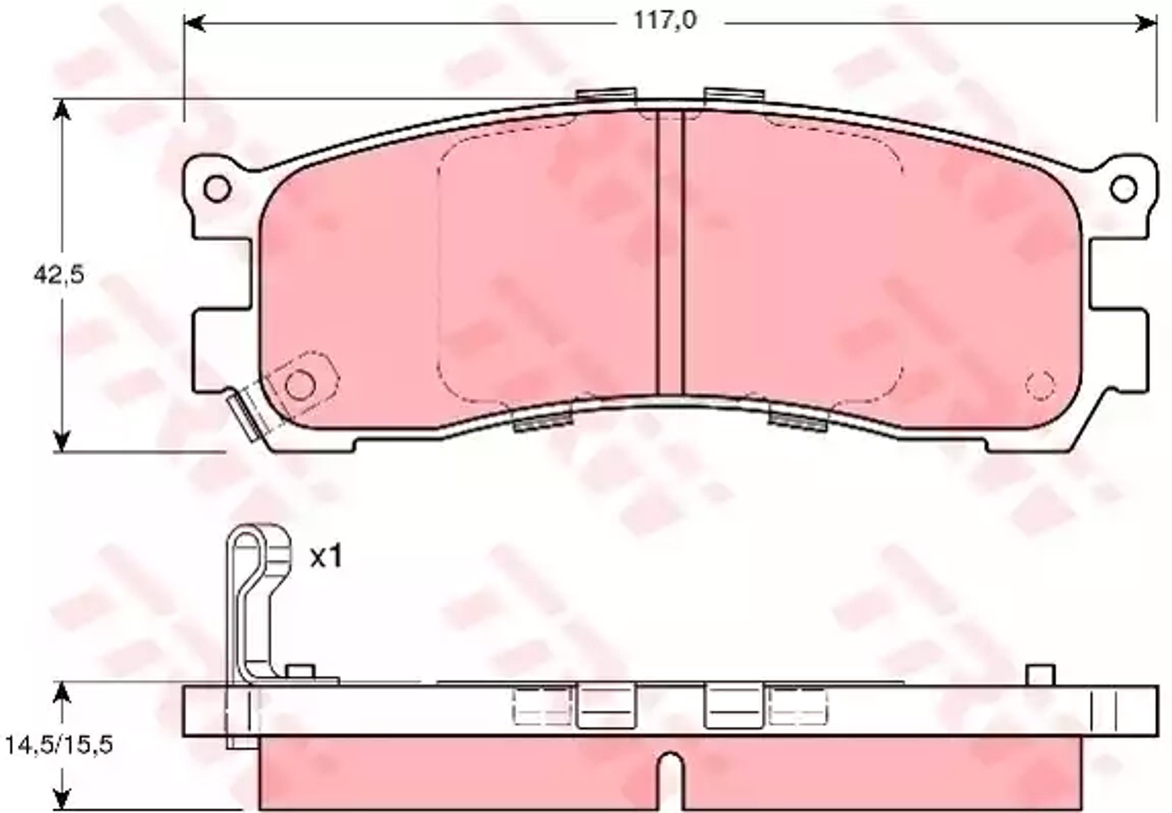 Колодки тормозные дисковые TRW GDB3179