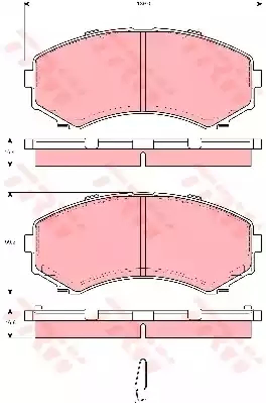 Колодки тормозные дисковые TRW GDB3254